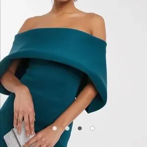 ASOS | Dresses | Fold Front Bardot Midi Pencil Dress | Poshmark